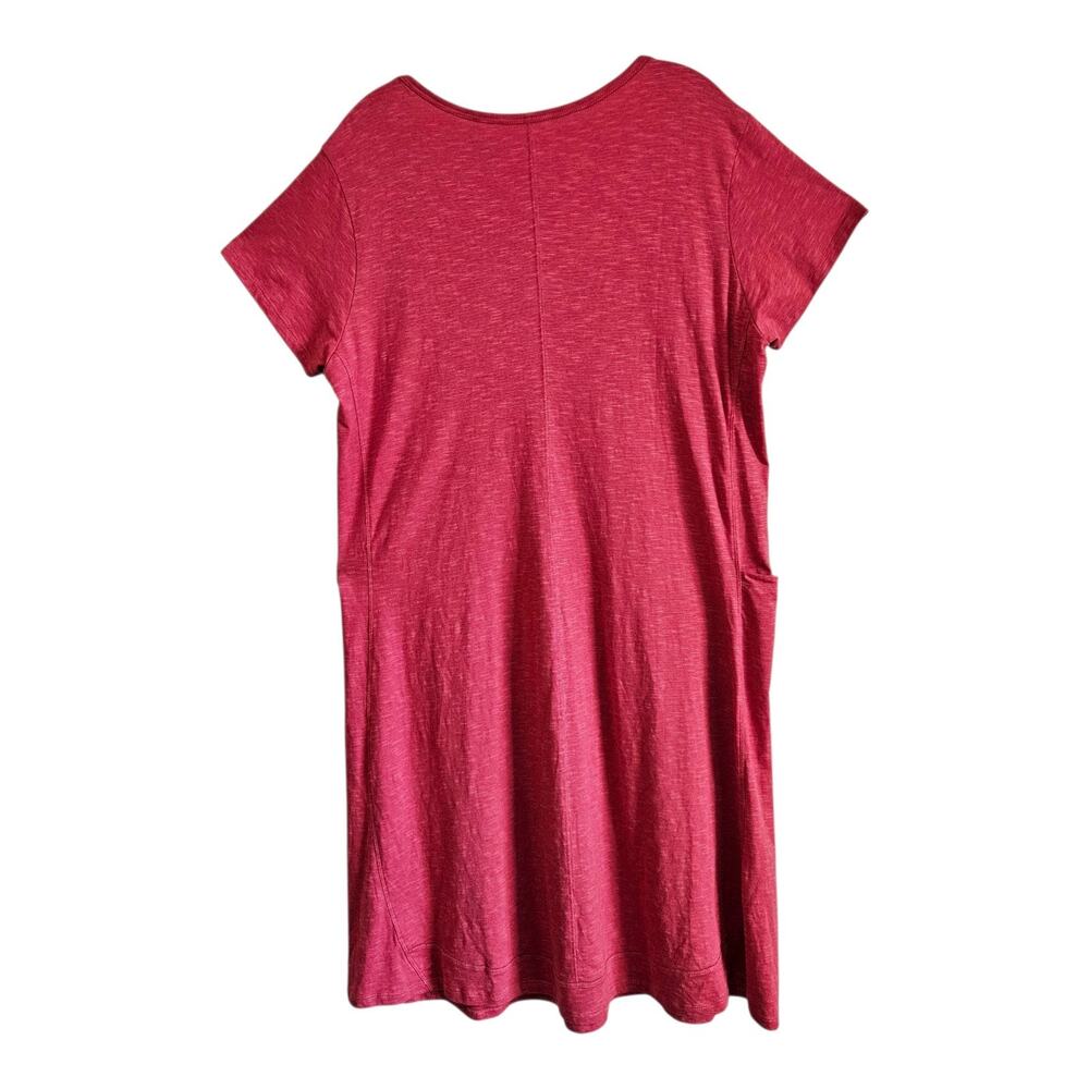 TOAD & CO XL Marley Dress Hibiscus Short Slv Organic Cotton Tencel NEW No Belt - Picture 8 of 8